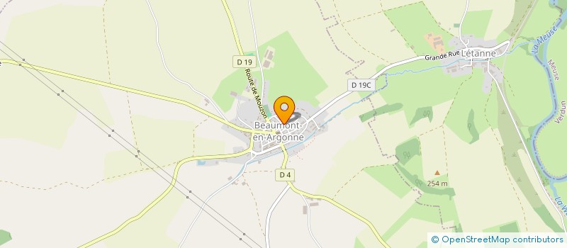 localisation de l'entreprise MONSIEUR CLAUDE HUET à BEAUMONT-EN-ARGONNE