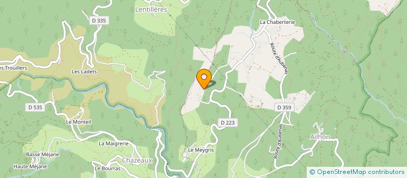 localisation de l'entreprise MONSIEUR CLAUDE IMBERT  AILHON