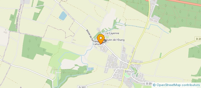 localisation de l'entreprise MONSIEUR CLAUDE IMBOURG  BENON