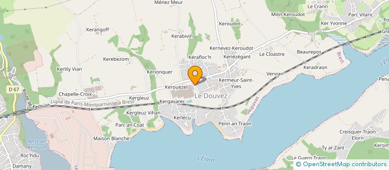 localisation de l'entreprise MONSIEUR CLAUDE INIAL  GUIPAVAS