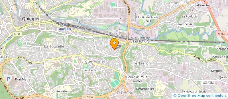 localisation de l'entreprise MONSIEUR CLAUDE INVERNIZZI à QUIMPER