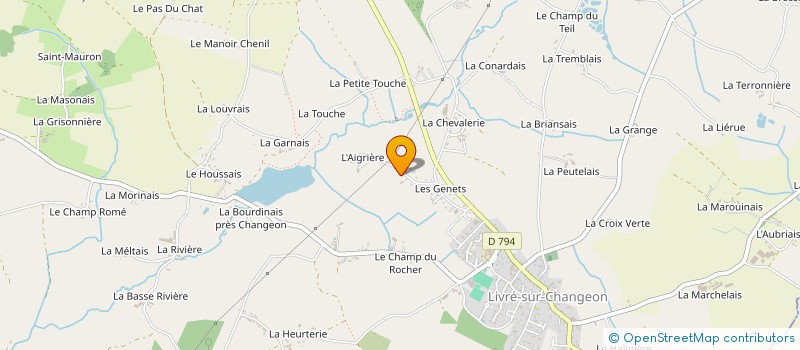 localisation de l'entreprise MONSIEUR CLAUDE JACQUEL à LIVRE-SUR-CHANGEON