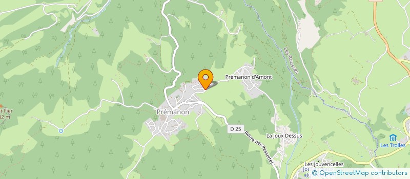 localisation de l'entreprise MONSIEUR CLAUDE JACQUEMIN-GUILLAUME  PREMANON