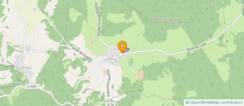 localisation de l'entreprise MONSIEUR CLAUDE JACQUET  SAFFLOZ