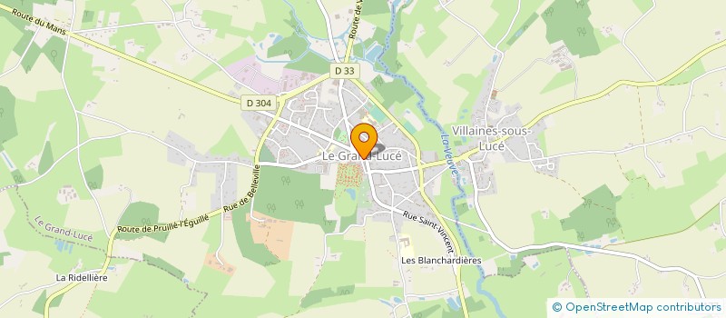 localisation de l'entreprise MONSIEUR CLAUDE JACQUIN  LE GRAND-LUCE