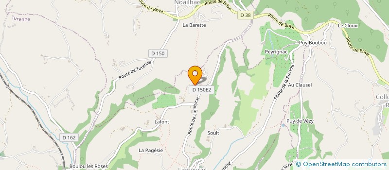 localisation de l'entreprise MONSIEUR CLAUDE JALINIER  LIGNEYRAC