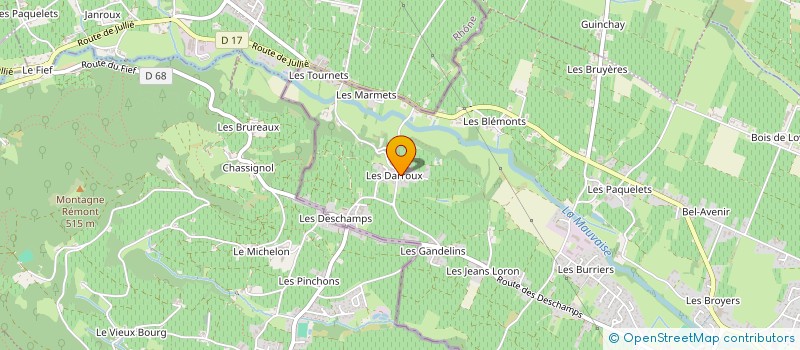localisation de l'entreprise MONSIEUR CLAUDE JAMBON à LA CHAPELLE-DE-GUINCHAY