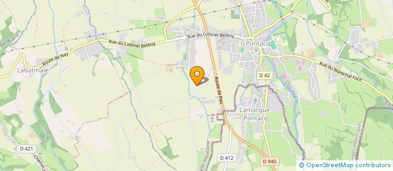 localisation de l'entreprise MONSIEUR CLAUDE JANOULE  PONTACQ