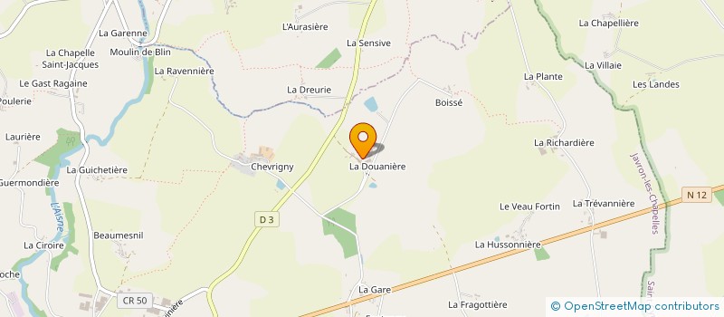 localisation de l'entreprise MONSIEUR CLAUDE JARRY à JAVRON-LES-CHAPELLES