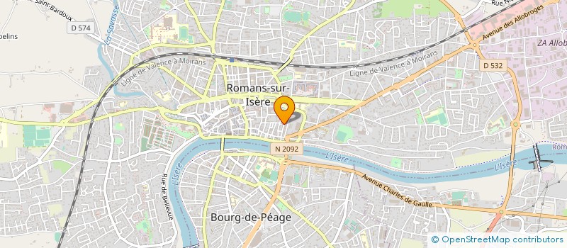 localisation de l'entreprise MONSIEUR CLAUDE JAUBERT  ROMANS-SUR-ISERE