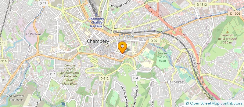 localisation de l'entreprise MONSIEUR CLAUDE JAVELOT  CHAMBERY