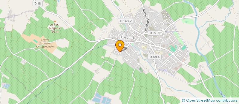 localisation de l'entreprise MONSIEUR CLAUDE JEAN à SERVIAN
