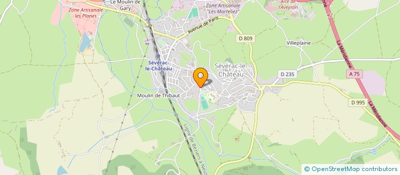 localisation de l'entreprise MONSIEUR CLAUDE JEANJEAN  SEVERAC D'AVEYRON