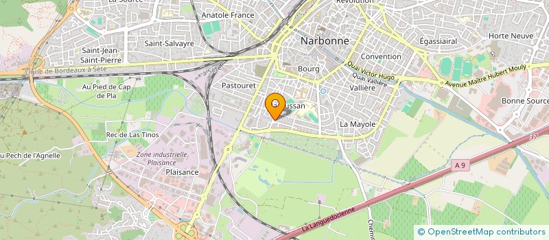 localisation de l'entreprise MONSIEUR CLAUDE JEANJEAN  NARBONNE