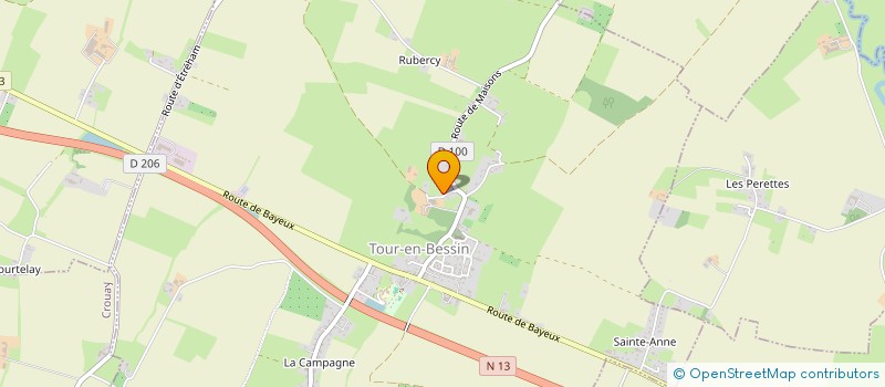 localisation de l'entreprise MONSIEUR CLAUDE JEANNE  TOUR-EN-BESSIN