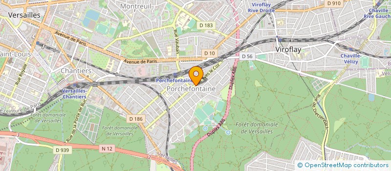 localisation de l'entreprise MONSIEUR CLAUDE JEFFROY à VERSAILLES