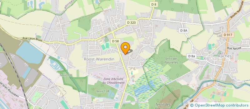 localisation de l'entreprise MONSIEUR CLAUDE JENDRYSIAK  ROOST WARENDIN