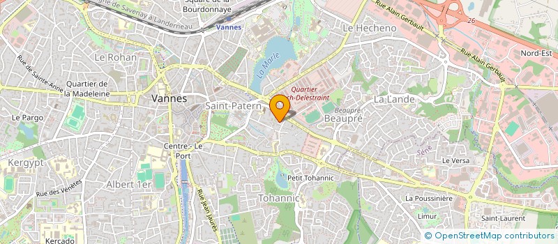 localisation de l'entreprise MONSIEUR CLAUDE JEZEQUEL à VANNES