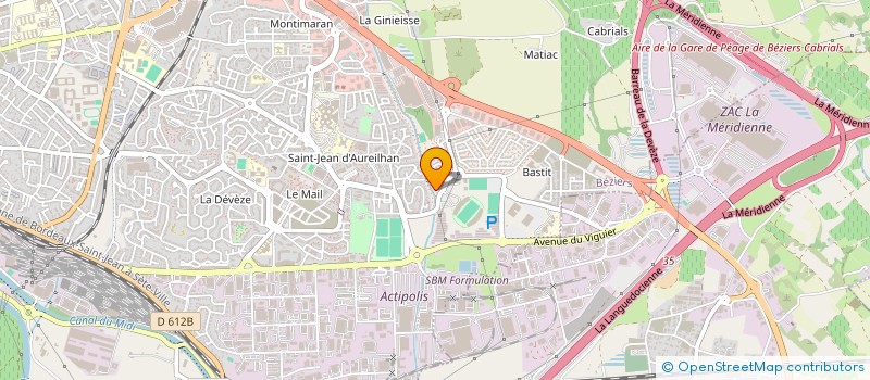 localisation de l'entreprise MONSIEUR CLAUDE JODAR  BEZIERS