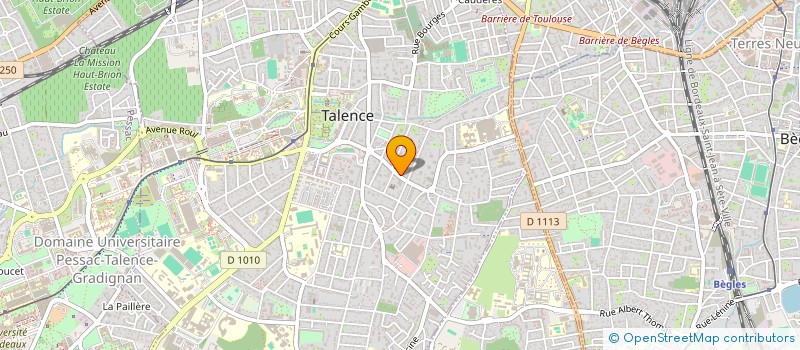 localisation de l'entreprise MONSIEUR CLAUDE JOLY  TALENCE