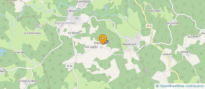 localisation de l'entreprise MONSIEUR CLAUDE JOUANNEAUD à MAISONNISSES