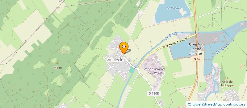 localisation de l'entreprise MONSIEUR CLAUDE JOUFFROY  VUILLECIN