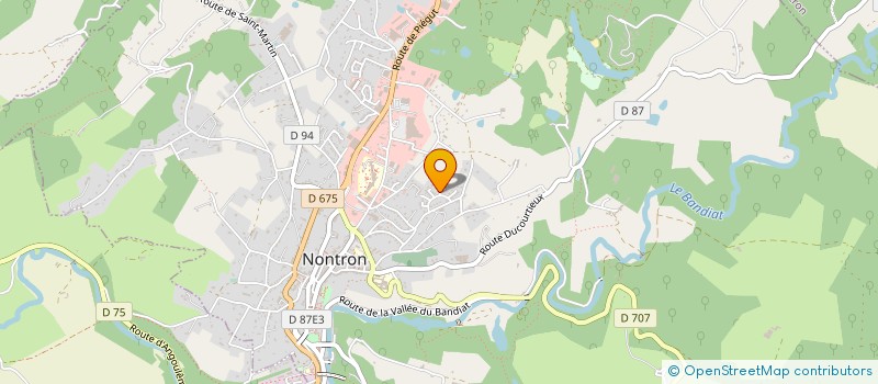 localisation de l'entreprise MONSIEUR CLAUDE JOURDANNE à NONTRON