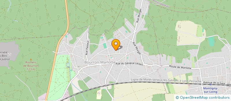 localisation de l'entreprise MONSIEUR CLAUDE JUSSEAU  BOURRON-MARLOTTE