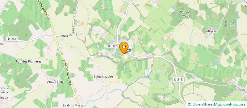 localisation de l'entreprise MONSIEUR CLAUDE JUTEAU  SAINT-PIERRE-SUR-DROPT