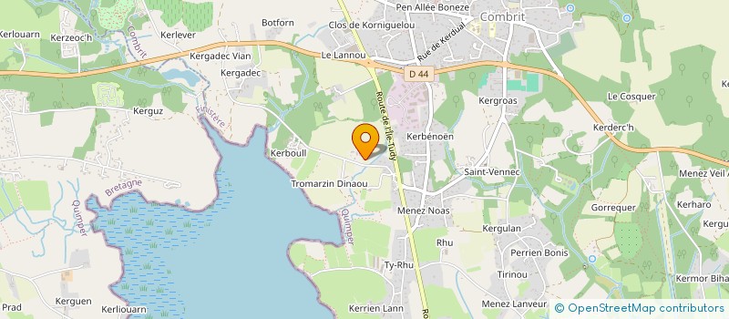 localisation de l'entreprise MONSIEUR CLAUDE KERLOCH  COMBRIT