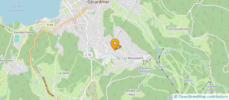 localisation de l'entreprise MONSIEUR CLAUDE KLEINDIENST  GERARDMER