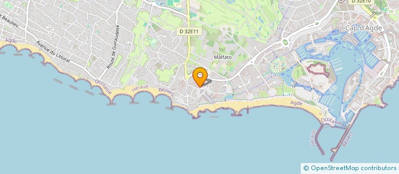 localisation de l'entreprise MONSIEUR CLAUDE KOENIG  AGDE