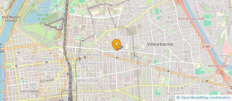 localisation de l'entreprise MONSIEUR CLAUDE KORCHIA  VILLEURBANNE