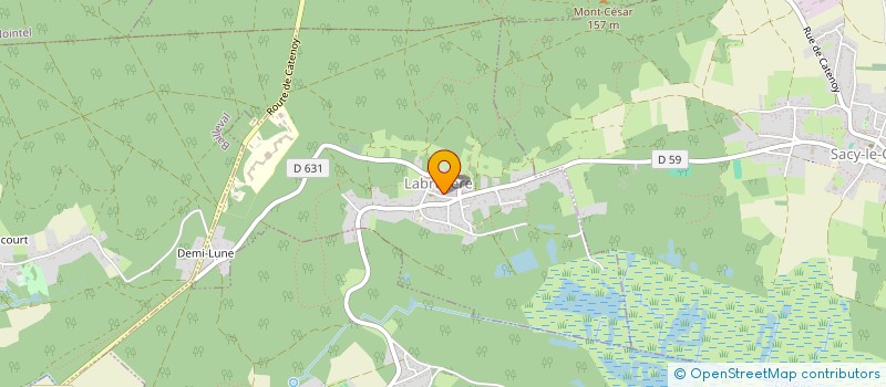 localisation de l'entreprise MONSIEUR CLAUDE KOSIAK  LABRUYERE