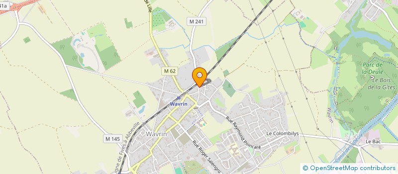 localisation de l'entreprise MONSIEUR CLAUDE KUBIAK  WAVRIN