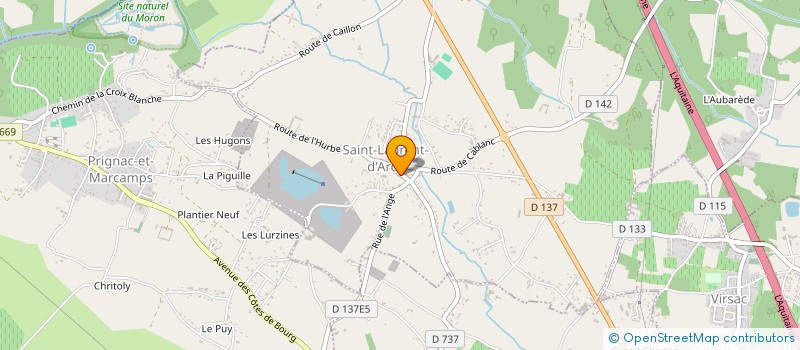 localisation de l'entreprise MONSIEUR CLAUDE LABASSE  SAINT-LAURENT-D'ARCE