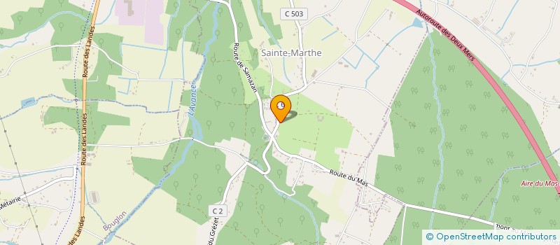 localisation de l'entreprise MONSIEUR CLAUDE LABBE  SAINTE-MARTHE