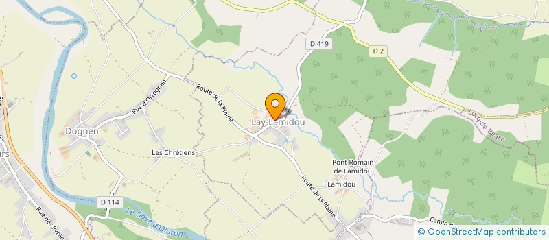 localisation de l'entreprise MONSIEUR CLAUDE LABERDESQUE  LAY-LAMIDOU