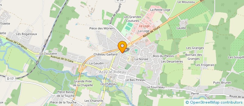 localisation de l'entreprise MONSIEUR CLAUDE LABEYRIE  AZAY-LE-RIDEAU