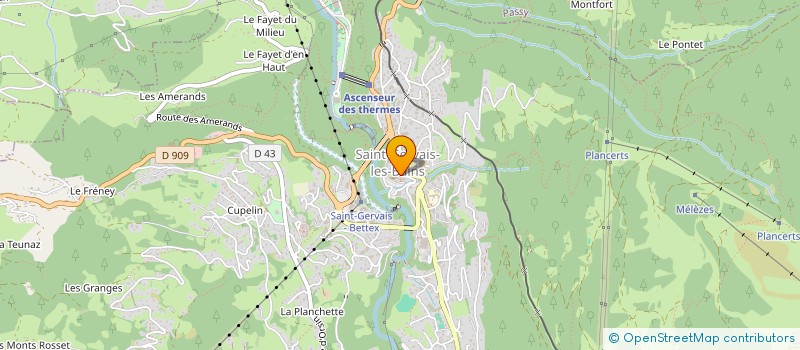 localisation de l'entreprise MONSIEUR CLAUDE LABROSSE à SAINT-GERVAIS-LES-BAINS