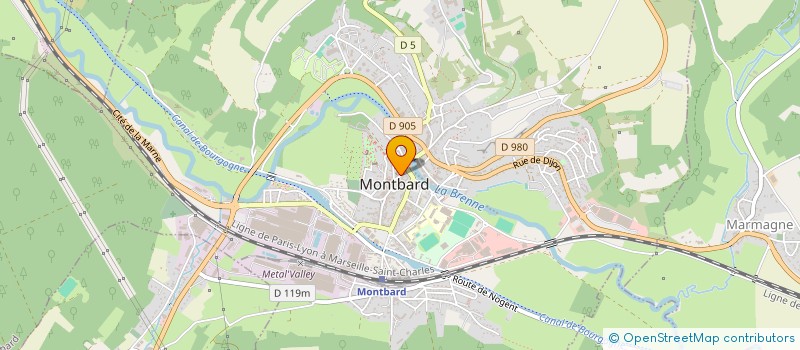 localisation de l'entreprise MONSIEUR CLAUDE LABROUSSE  MONTBARD