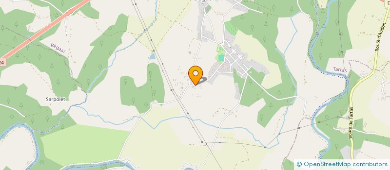 localisation de l'entreprise MONSIEUR CLAUDE LACABE  BEGAAR