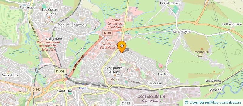 localisation de l'entreprise MONSIEUR CLAUDE LACOMBE  ONET-LE-CHATEAU