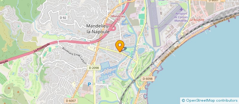 localisation de l'entreprise MONSIEUR CLAUDE LACOMBE à MANDELIEU-LA-NAPOULE
