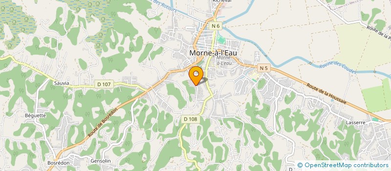 localisation de l'entreprise MONSIEUR CLAUDE LACROIX à MORNE A L'EAU