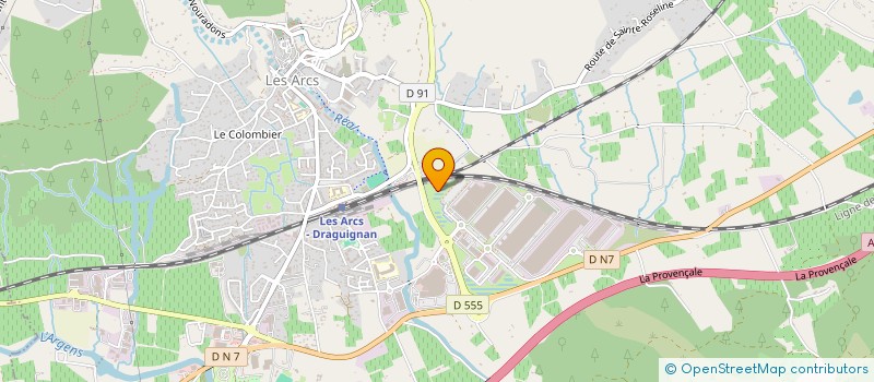 localisation de l'entreprise MONSIEUR CLAUDE LACROIX  LES ARCS