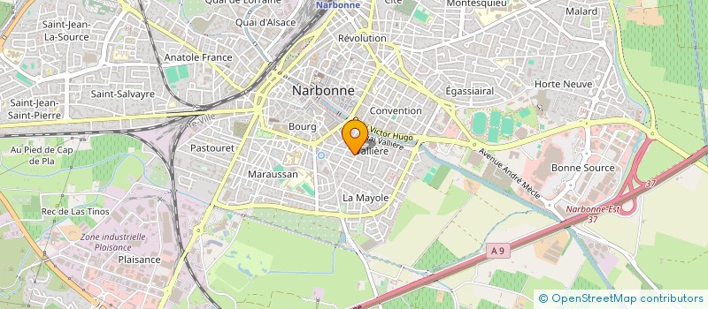 localisation de l'entreprise MONSIEUR CLAUDE LACUBE  NARBONNE