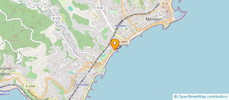 localisation de l'entreprise MONSIEUR CLAUDE LADRET  MENTON