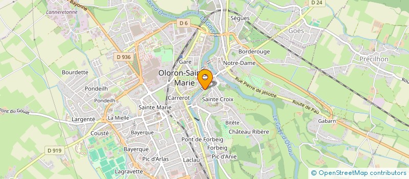 localisation de l'entreprise MONSIEUR CLAUDE LAFOURCADE  OLORON-SAINTE-MARIE