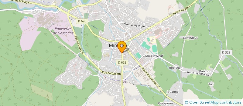 localisation de l'entreprise MONSIEUR CLAUDE LAGADIC à MIMIZAN